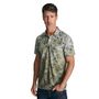 Camiseta-Polo-Slim-Manga-Curta-Masculina-Convicto-Malha-Estampa-Floral